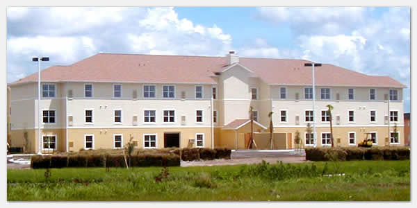 HUD Section 202 elderly housing and goverment grants community development at Woodward Manor in Lehigh Acres Florida.